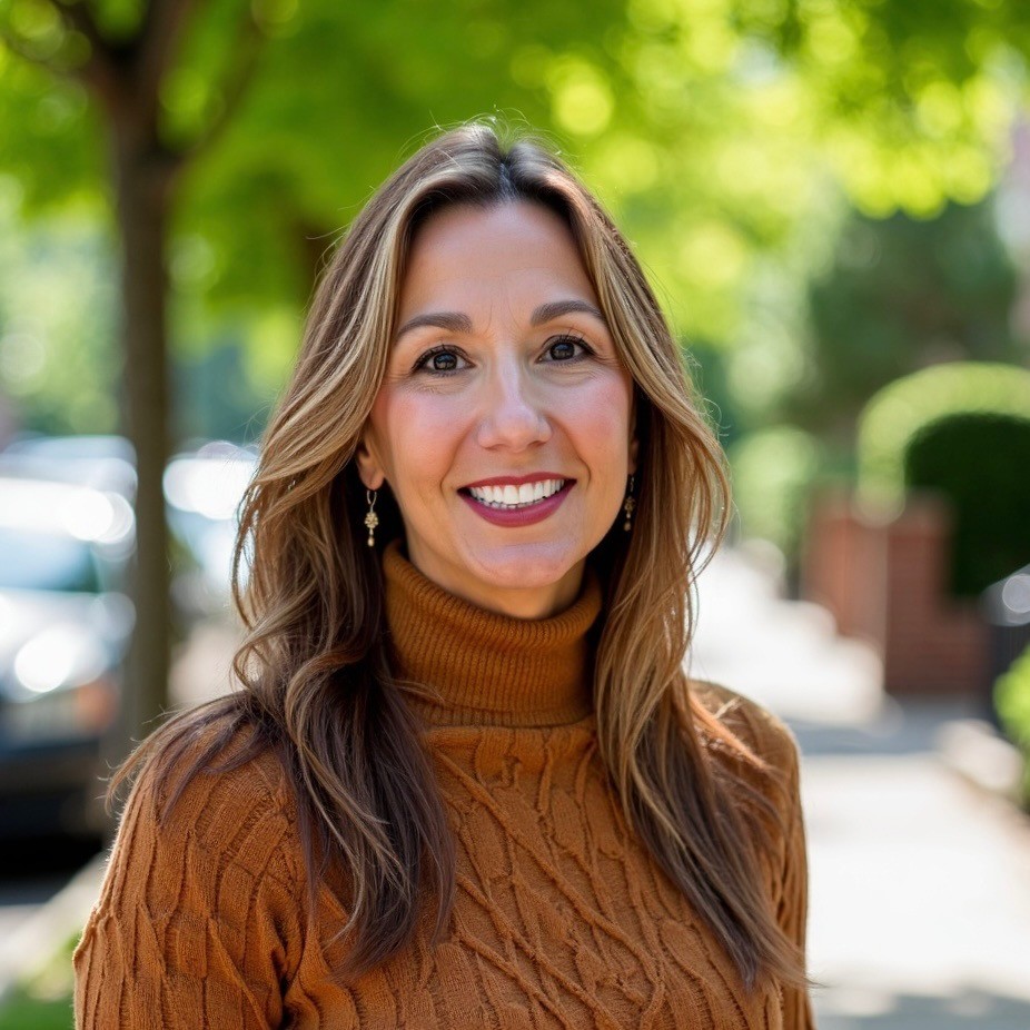 Amber Fuller standing outside her Franklin, TN office